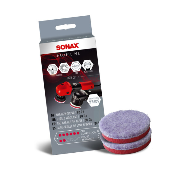 Sonax Hybrid Wool Pad 80mm (2er Pack)